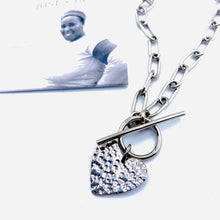 Load image into Gallery viewer, Kiungo Heart Necklace - Silver - Redeemed With Purpose