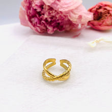 Load image into Gallery viewer, Gold Plated X Ring - Redeemed With Purpose