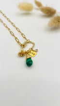 Load image into Gallery viewer, Green Charm Carabiner Necklace - Redeemed With Purpose