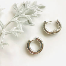 Load image into Gallery viewer, Thick Earring Hoop - Silver - Redeemed With Purpose