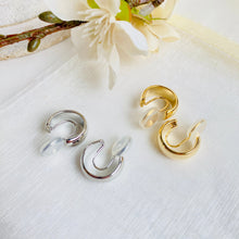 Load image into Gallery viewer, Gold Plated CLIP ON Hoops - Redeemed With Purpose