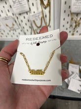 Load image into Gallery viewer, Faith Paperclip Necklace - Redeemed With Purpose