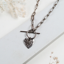 Load image into Gallery viewer, Kiungo Heart Necklace - Silver - Redeemed With Purpose