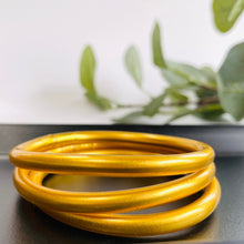 Load image into Gallery viewer, RESTOCKED! Matte Gold Dust Thai Bangles - Redeemed With Purpose