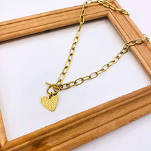 Load image into Gallery viewer, Kiungo Heart Necklace - Gold - Redeemed With Purpose