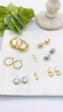Load image into Gallery viewer, Rhodium Plated Dome Drop - Redeemed With Purpose
