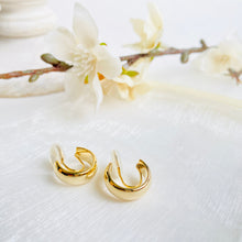 Load image into Gallery viewer, Gold Plated CLIP ON Hoops - Redeemed With Purpose
