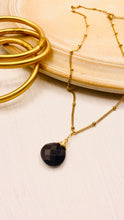 Load image into Gallery viewer, Cut Black Stone Neckl - Redeemed With Purpose
