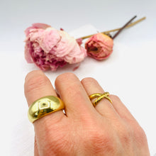 Load image into Gallery viewer, Gold Plated Dome Ring - Redeemed With Purpose
