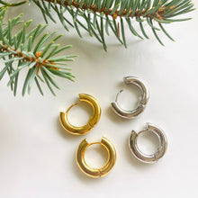 Load image into Gallery viewer, Thick Earring Hoop - Silver - Redeemed With Purpose
