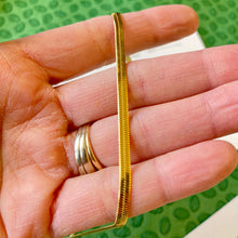 Load image into Gallery viewer, Waterproof Gold Plated Herringbone Necklace - Redeemed With Purpose
