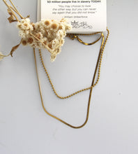 Load image into Gallery viewer, Chain Bundle of 2 Necklaces - Redeemed With Purpose
