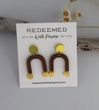 Load image into Gallery viewer, Wood Arch Earring - Redeemed With Purpose

