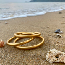 Load image into Gallery viewer, Matte Gold Dust Thai Bangles - Redeemed With Purpose
