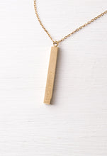 Load image into Gallery viewer, Justice Bar - Silver Necklace - Redeemed With Purpose
