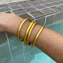 Load image into Gallery viewer, Matte Gold Dust Thai Bangles - Redeemed With Purpose
