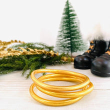 Load image into Gallery viewer, Matte Gold Dust Thai Bangles Set of 3

